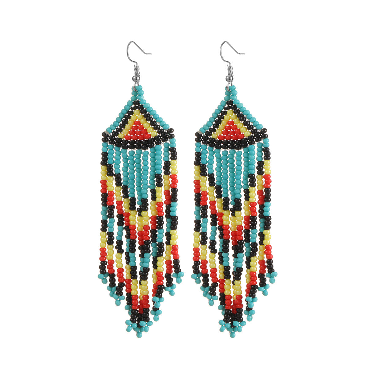 Wholesale Colorful Rice Beads Tassel Earrings